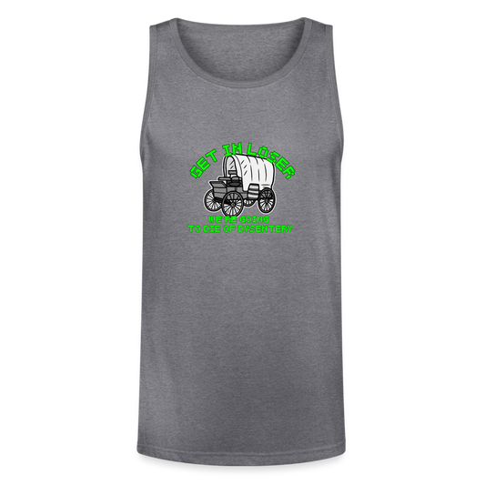 Dysentery Unisex Tri-Blend Organic Tank - heather gray