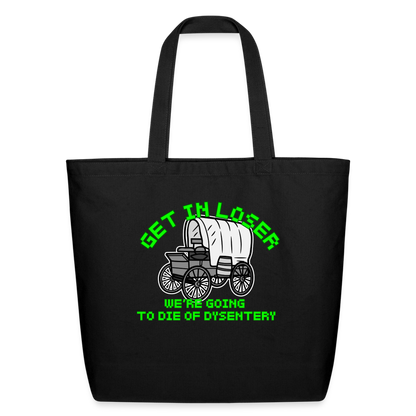 Dysentery Eco-Friendly Cotton Tote - black