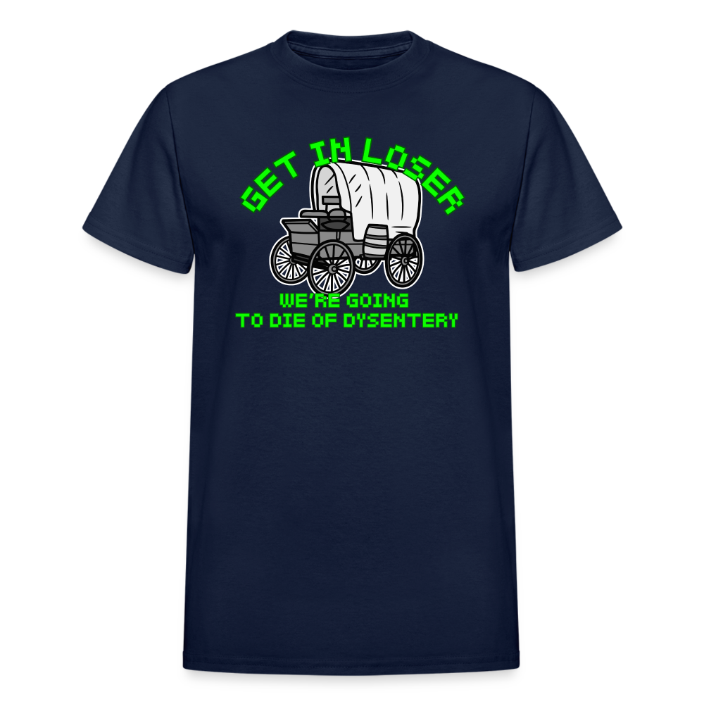 Dysentery Gildan Ultra Cotton Adult T-Shirt - navy