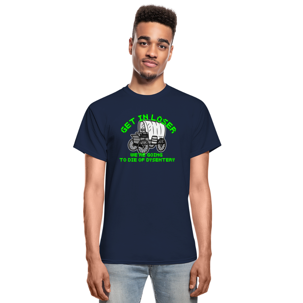 Dysentery Gildan Ultra Cotton Adult T-Shirt - navy