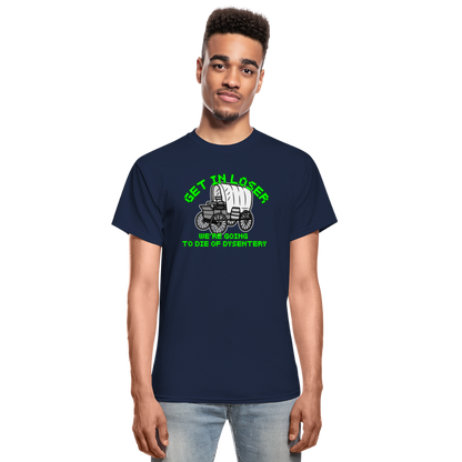 Dysentery Gildan Ultra Cotton Adult T-Shirt - navy