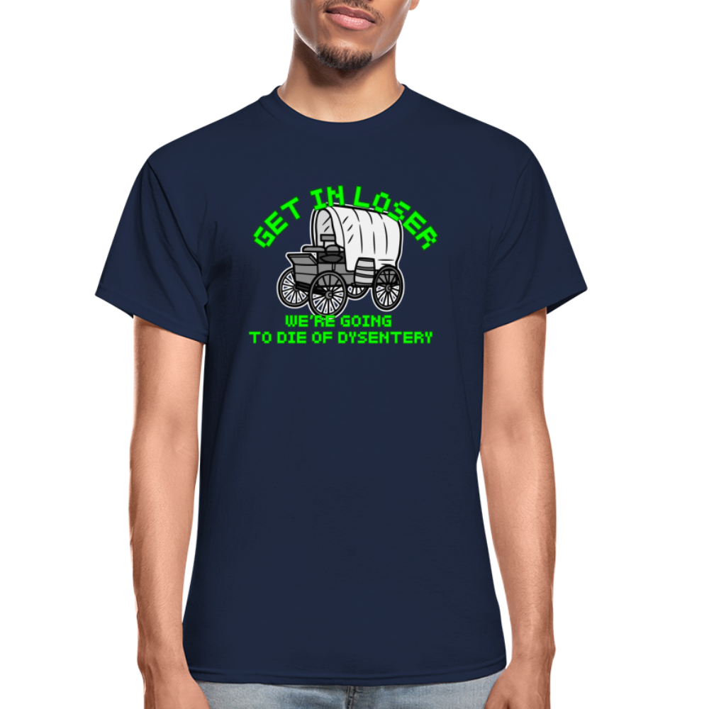 Dysentery Gildan Ultra Cotton Adult T-Shirt - navy