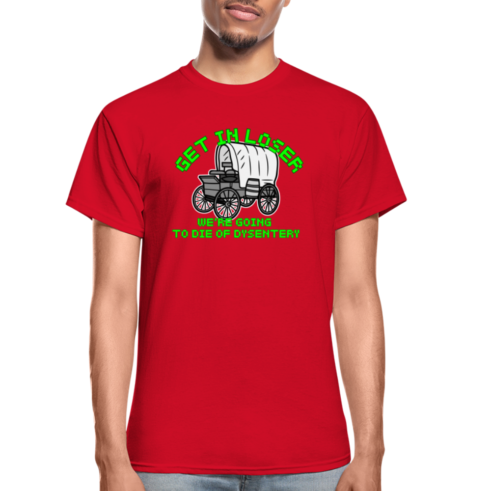 Dysentery Gildan Ultra Cotton Adult T-Shirt - red