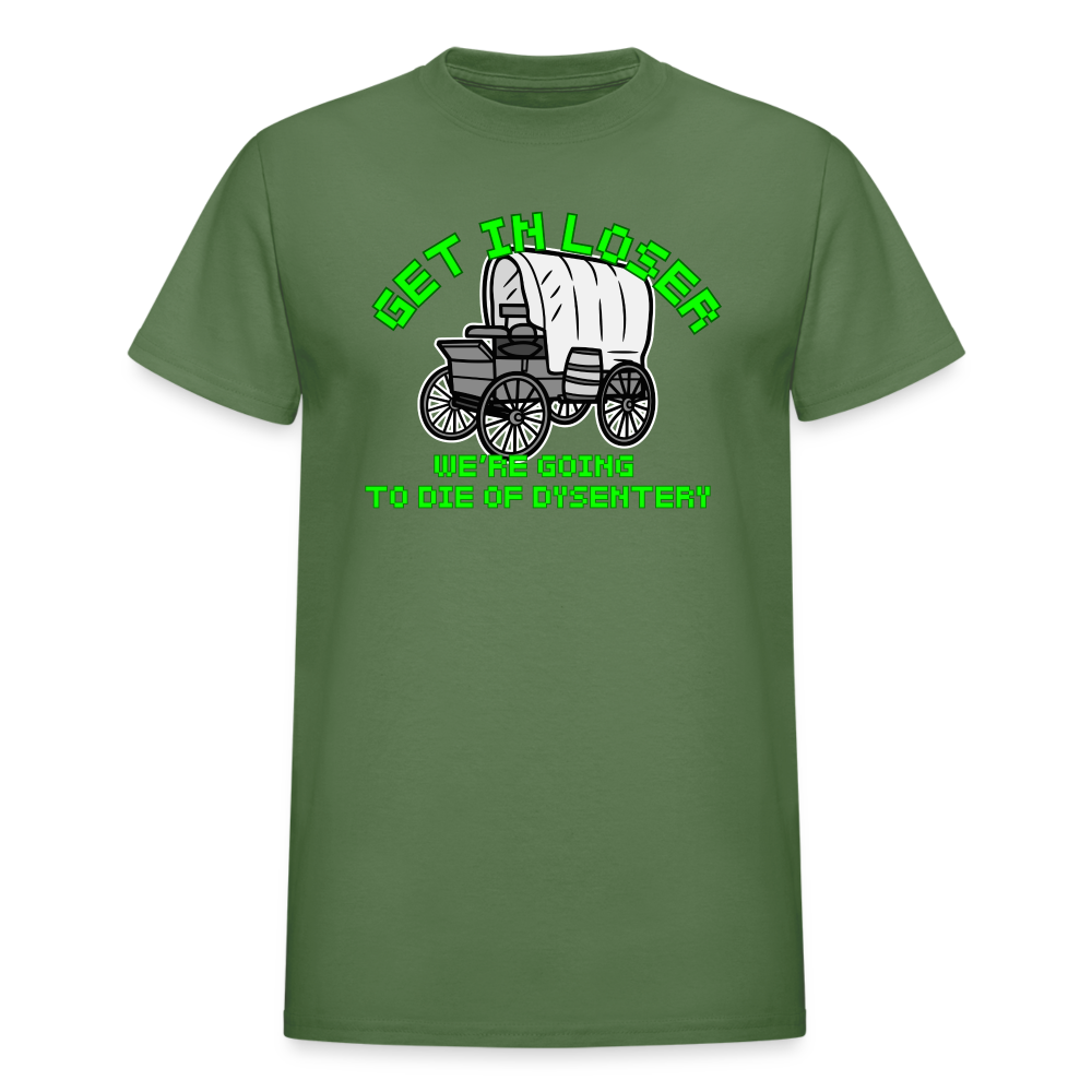 Dysentery Gildan Ultra Cotton Adult T-Shirt - military green