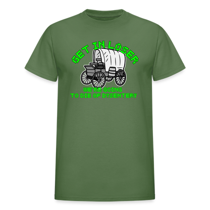 Dysentery Gildan Ultra Cotton Adult T-Shirt - military green