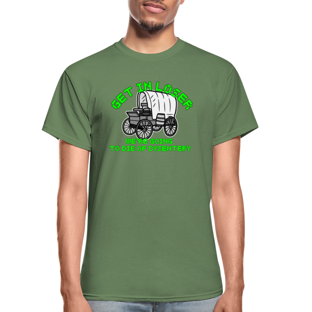 Dysentery Gildan Ultra Cotton Adult T-Shirt - military green