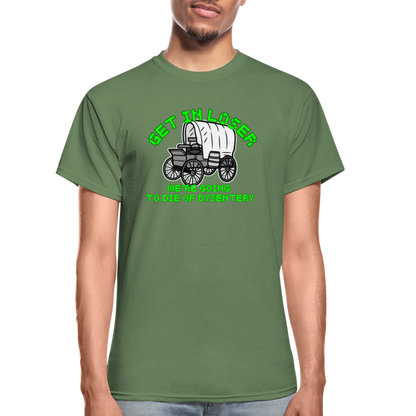 Dysentery Gildan Ultra Cotton Adult T-Shirt - military green