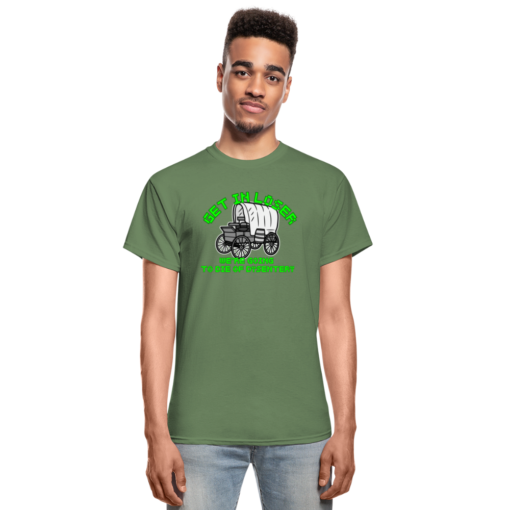 Dysentery Gildan Ultra Cotton Adult T-Shirt - military green