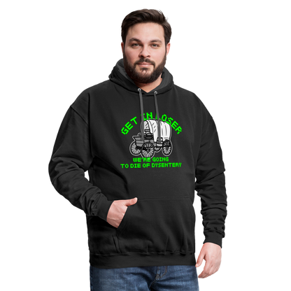 Dysentery Contrast Hoodie - black/asphalt