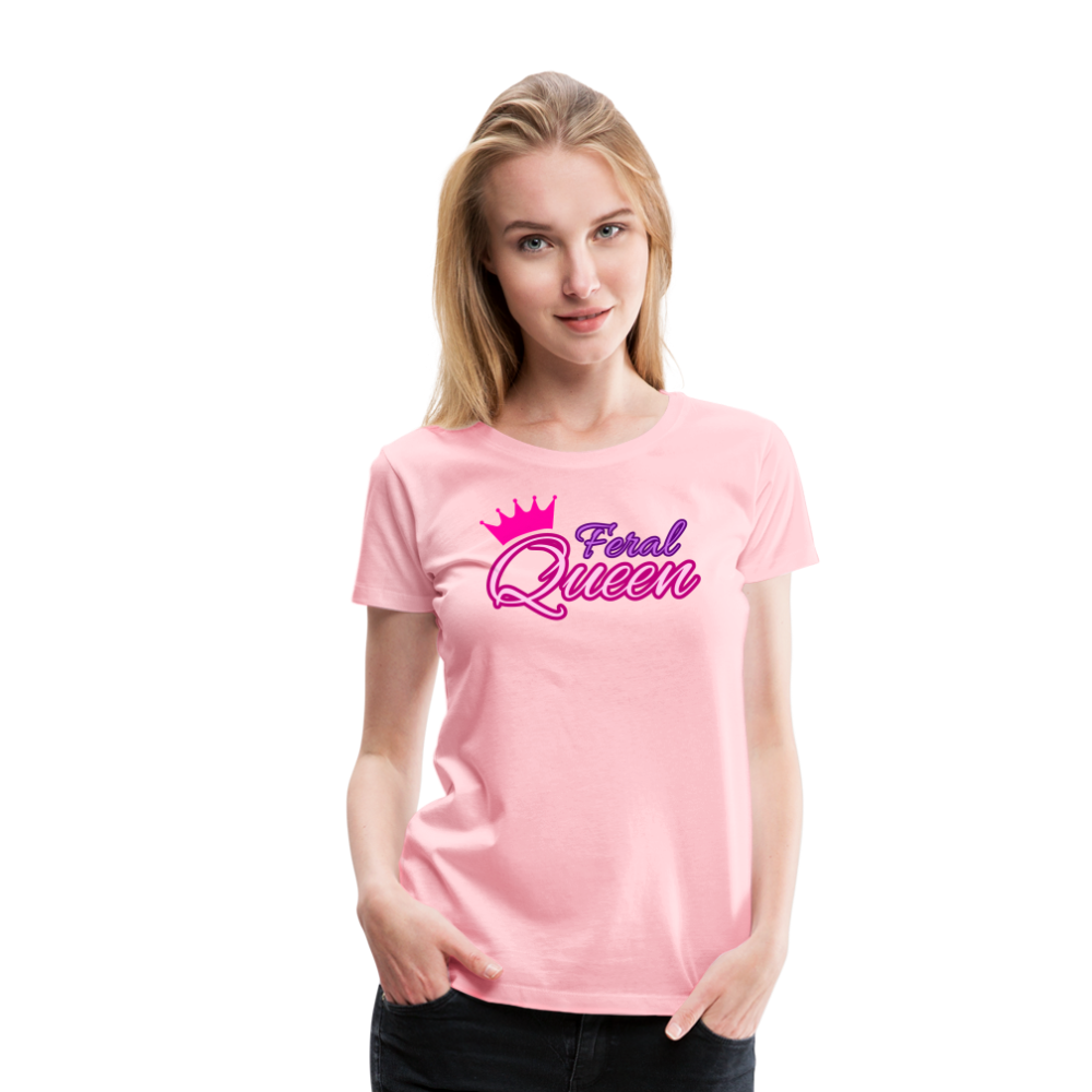 Feral Queen Women’s Premium T-Shirt - pink