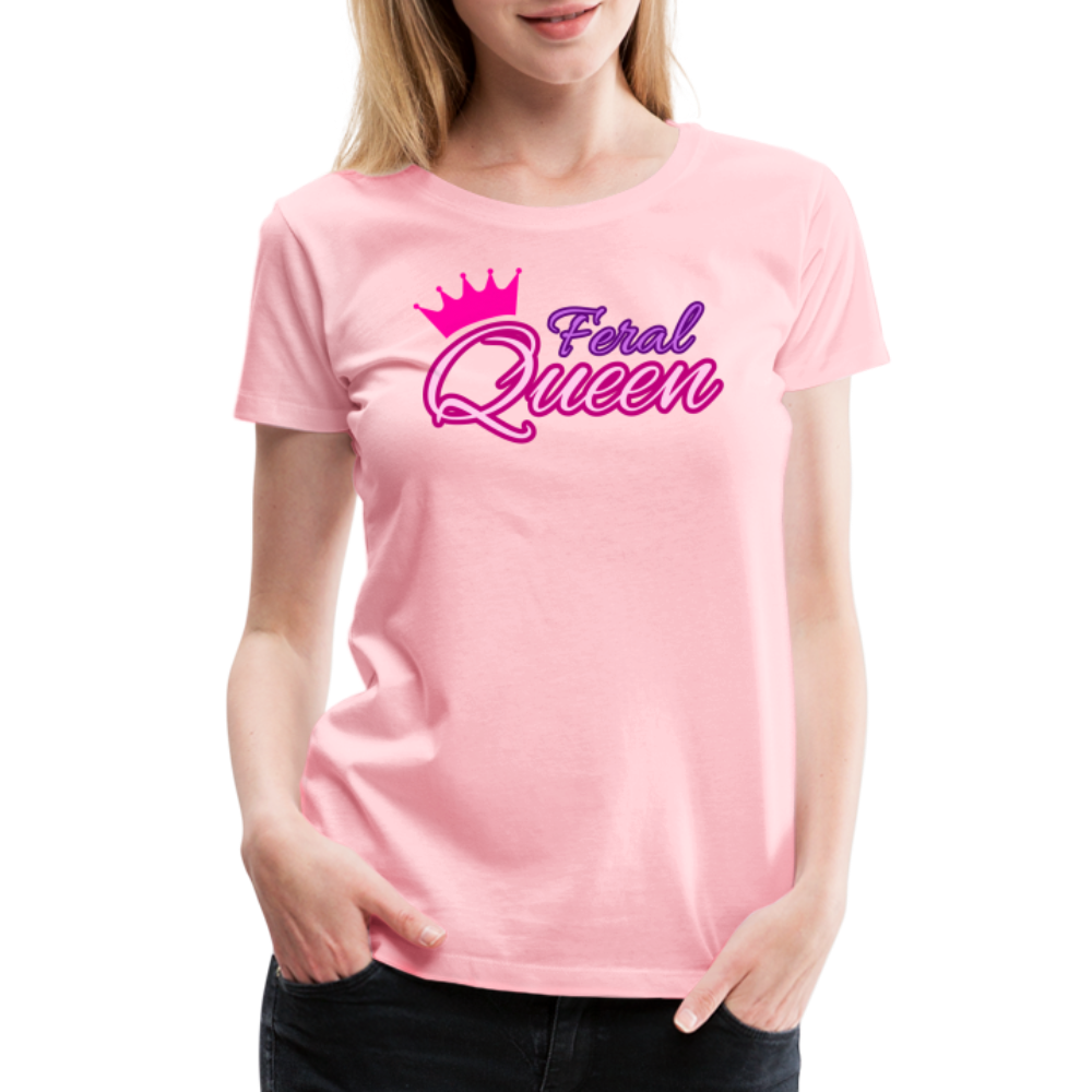 Feral Queen Women’s Premium T-Shirt - pink