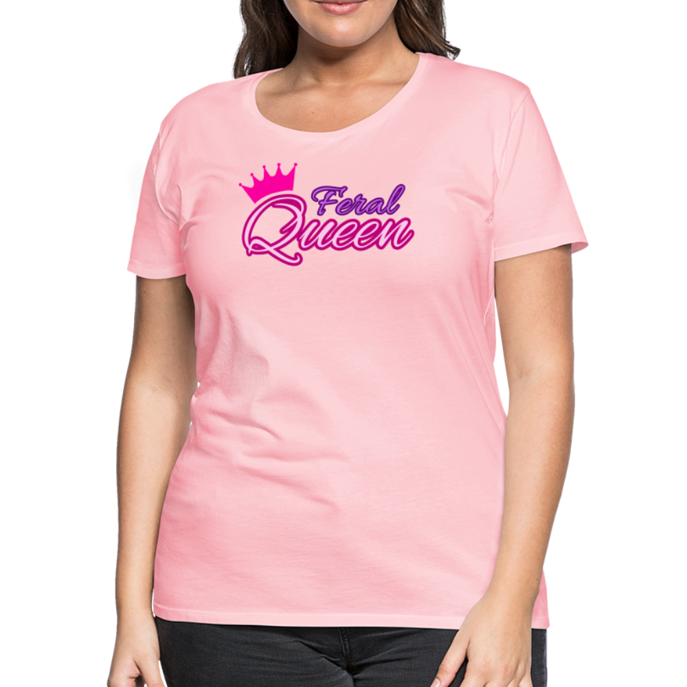 Feral Queen Women’s Premium T-Shirt - pink