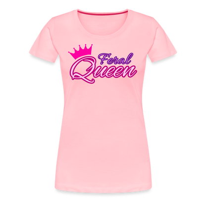 Feral Queen Women’s Premium T-Shirt - pink