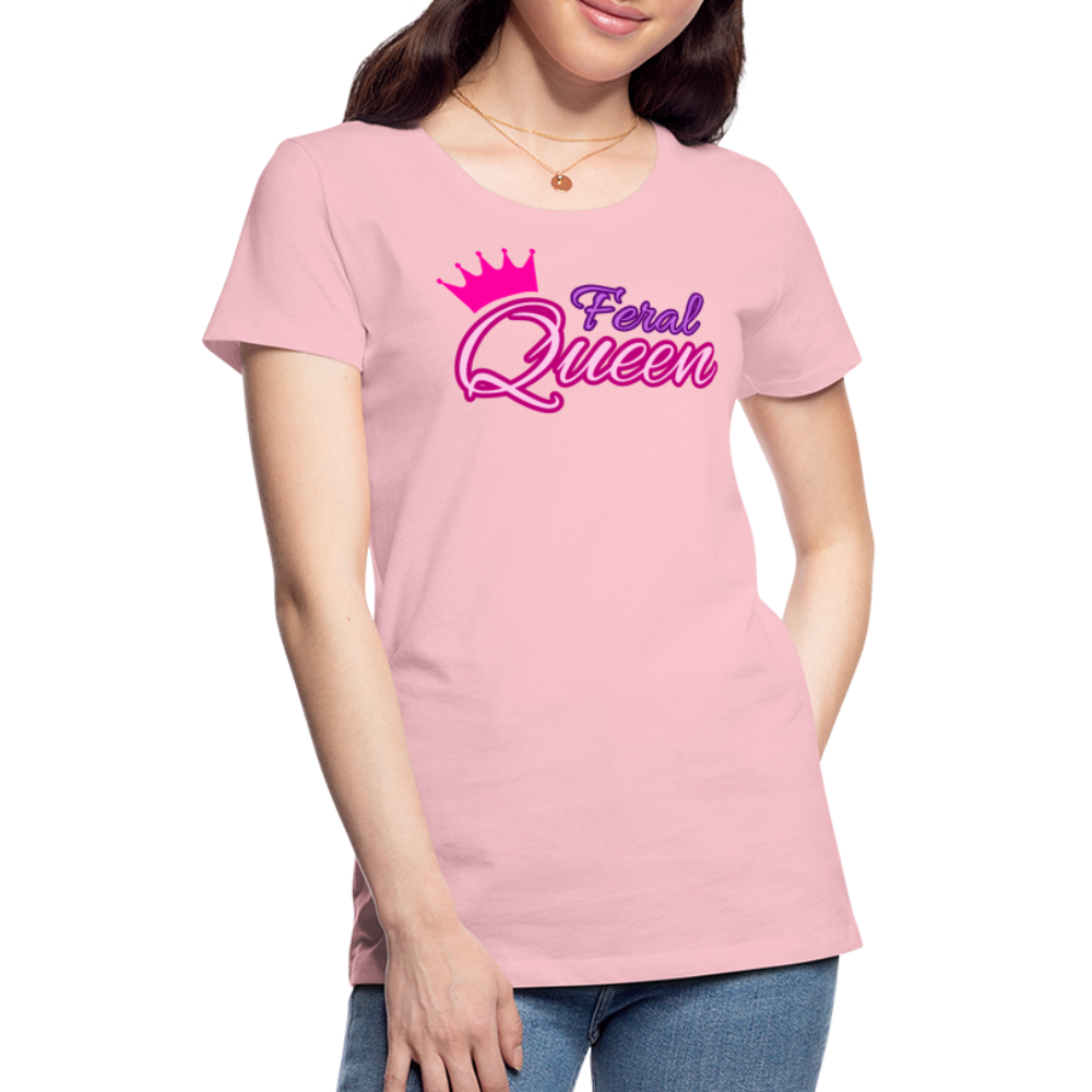 Feral Queen Women’s Premium T-Shirt - pink