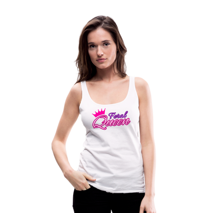 Feral Queen Women’s Premium Tank Top - white