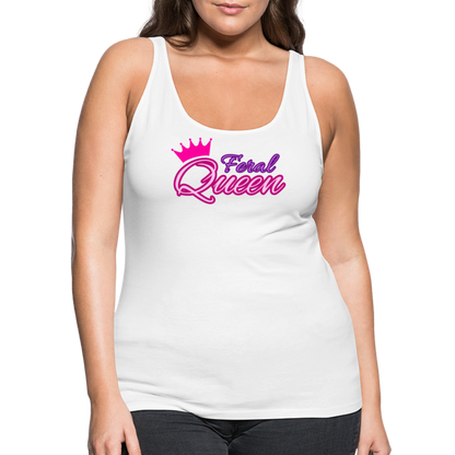 Feral Queen Women’s Premium Tank Top - white