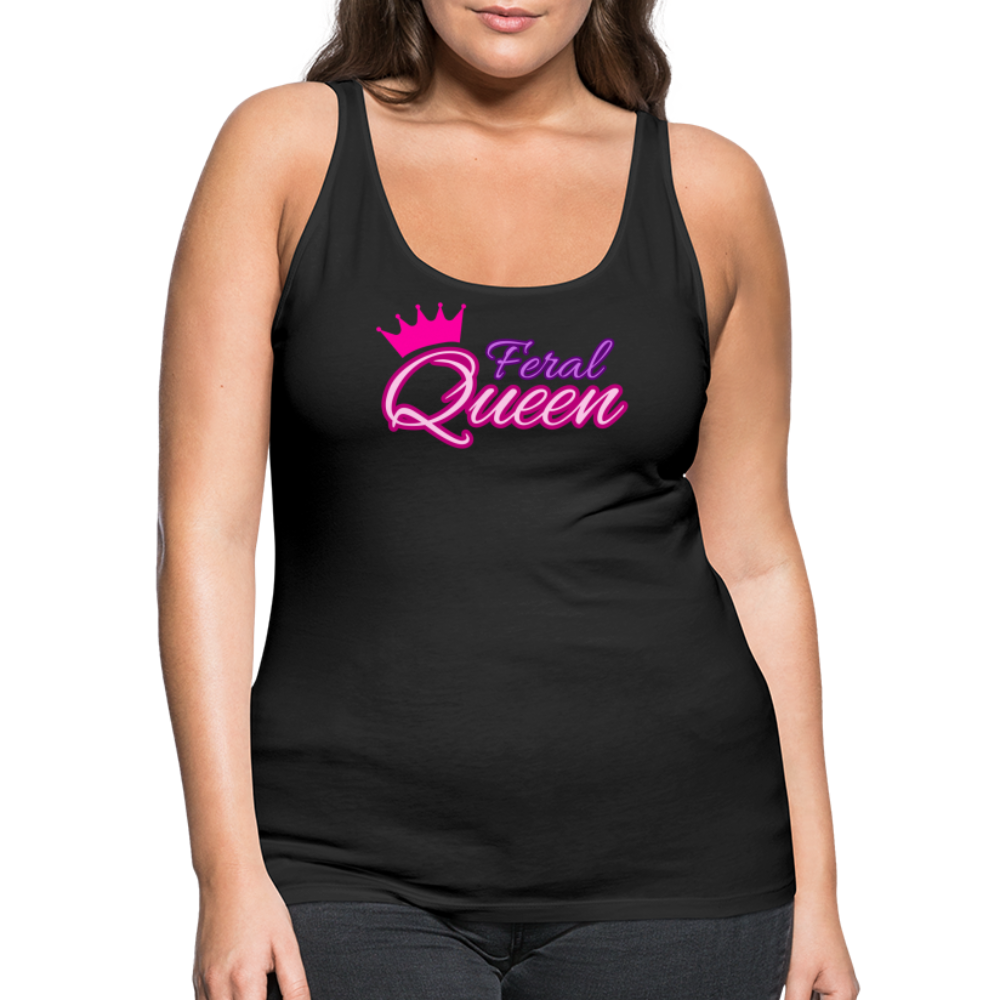 Feral Queen Women’s Premium Tank Top - black