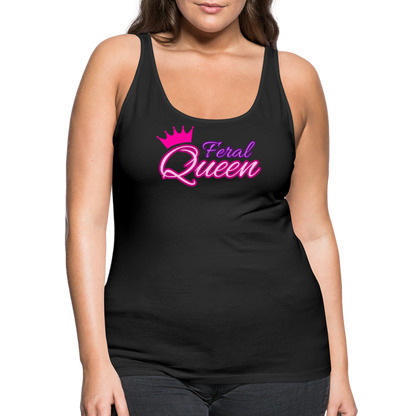 Feral Queen Women’s Premium Tank Top - black