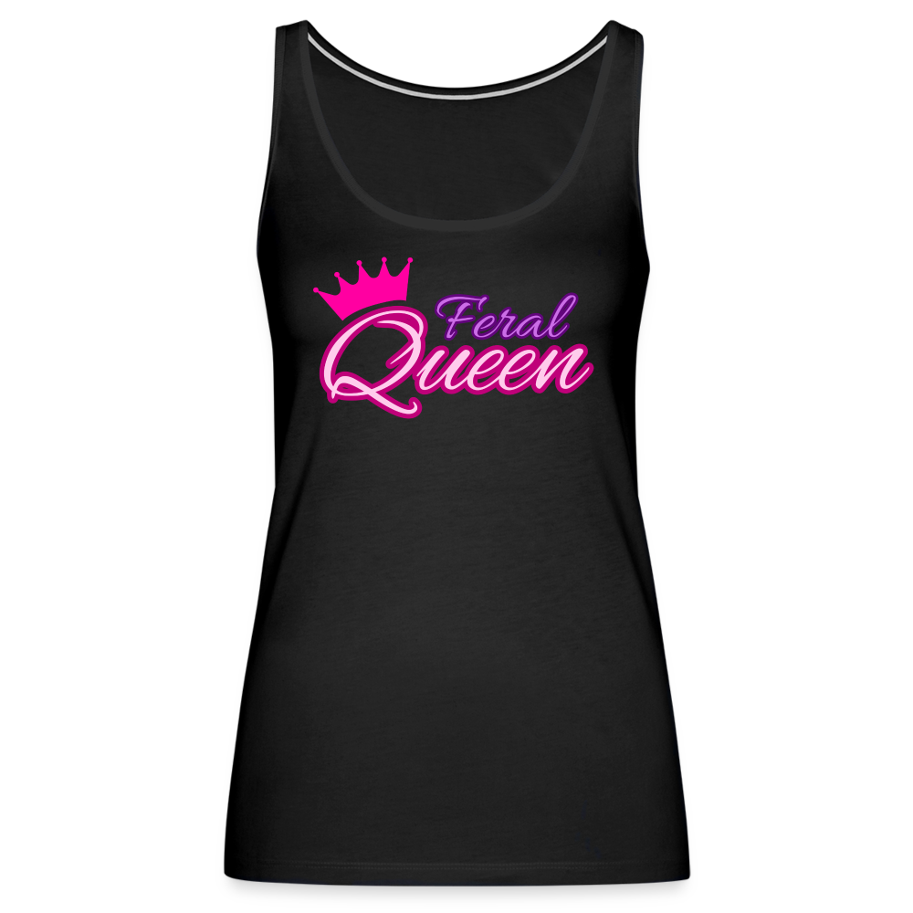 Feral Queen Women’s Premium Tank Top - black