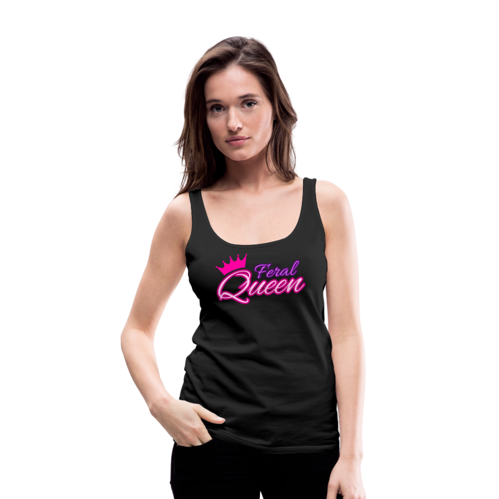 Feral Queen Women’s Premium Tank Top - black