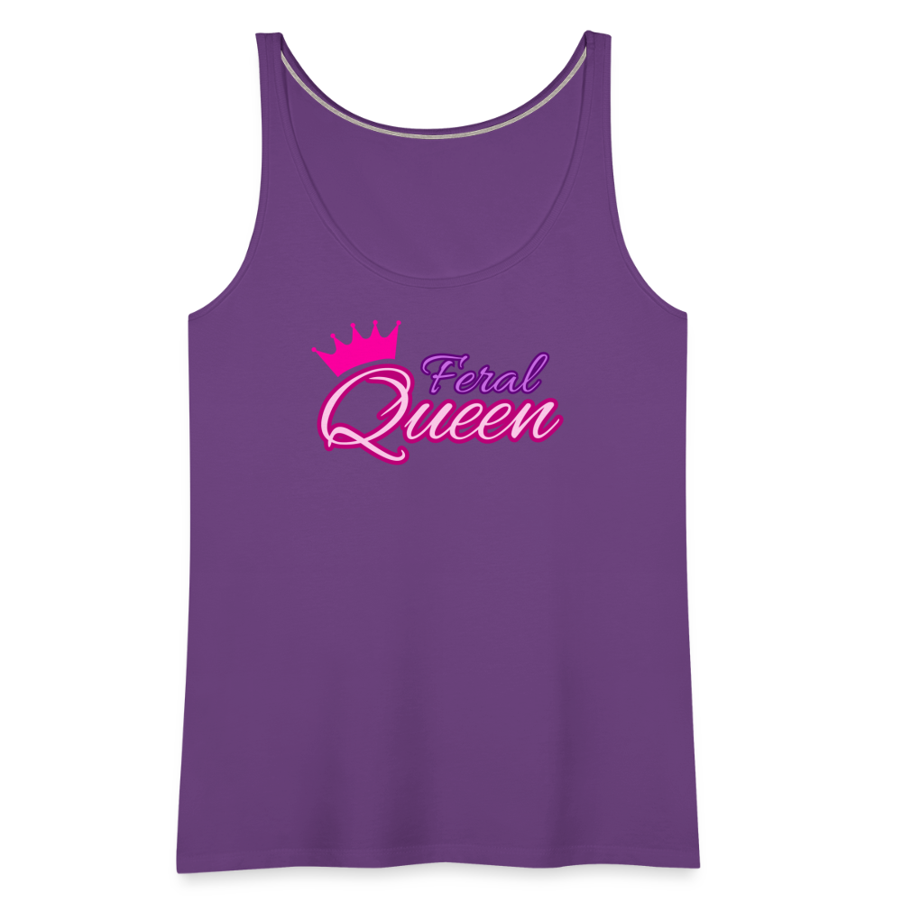 Feral Queen Women’s Premium Tank Top - purple