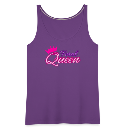 Feral Queen Women’s Premium Tank Top - purple