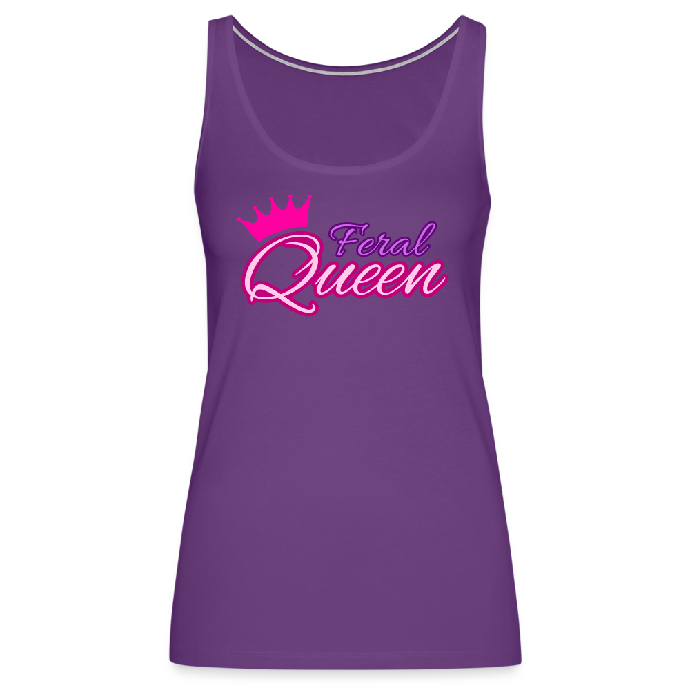 Feral Queen Women’s Premium Tank Top - purple