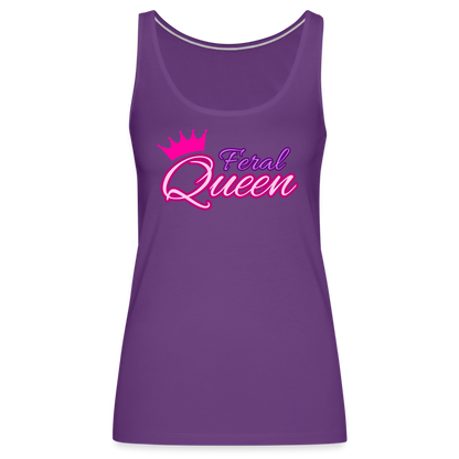 Feral Queen Women’s Premium Tank Top - purple
