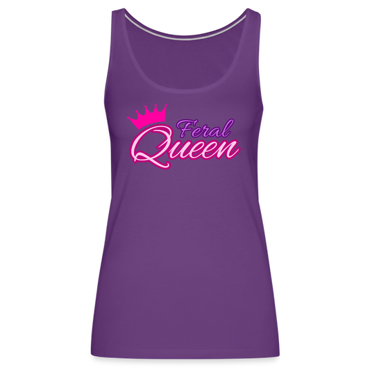 Feral Queen Women’s Premium Tank Top - purple