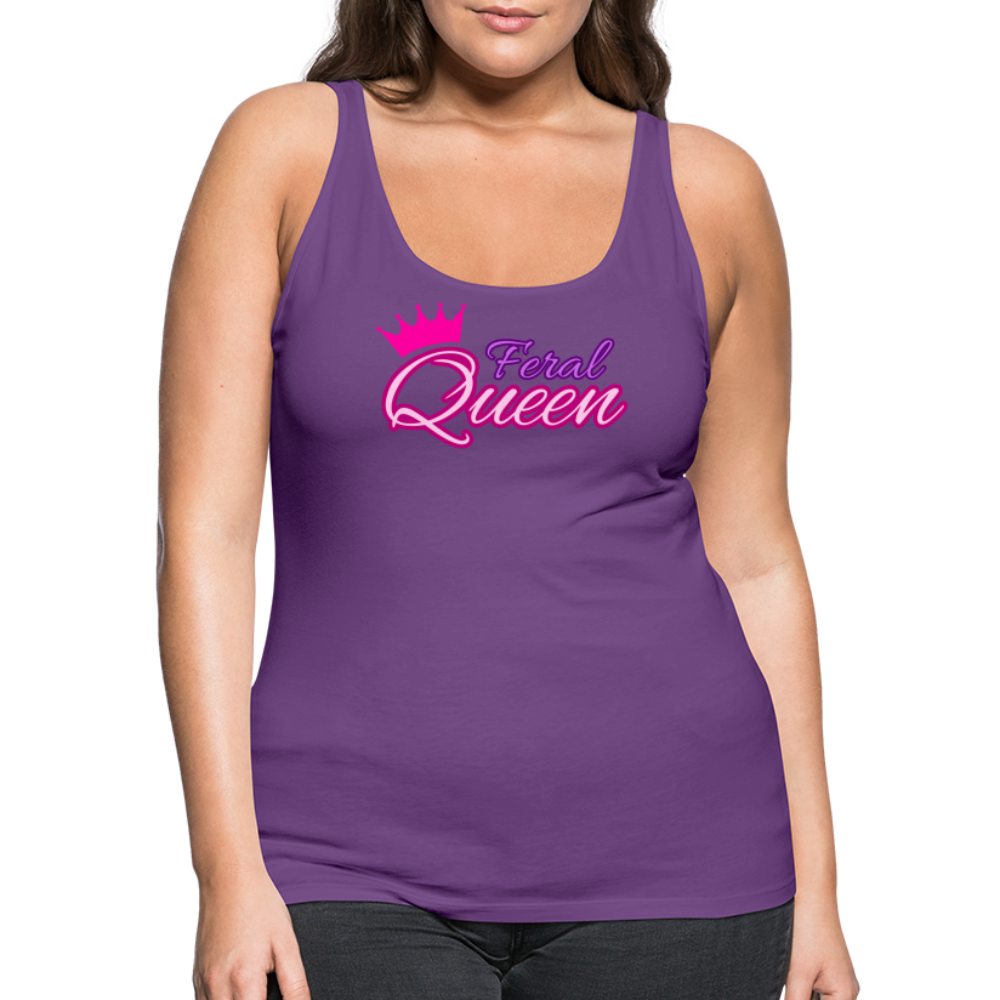 Feral Queen Women’s Premium Tank Top - purple