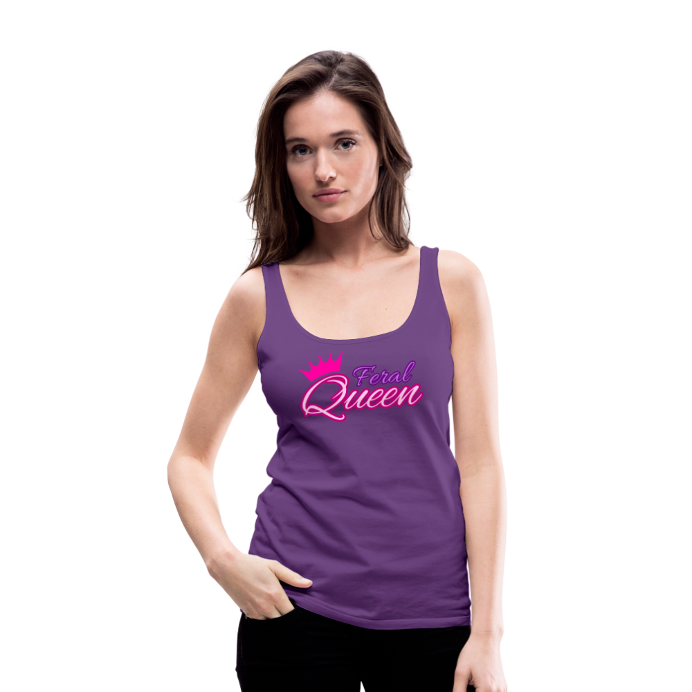 Feral Queen Women’s Premium Tank Top - purple