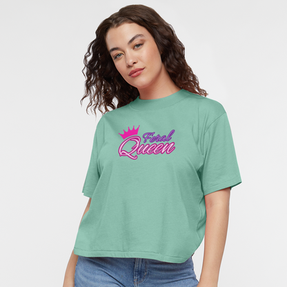 Feral Queen Women's Boxy Tee - saltwater
