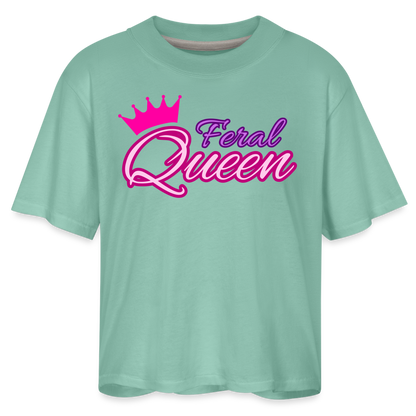 Feral Queen Women's Boxy Tee - saltwater