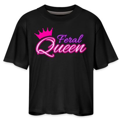 Feral Queen Women's Boxy Tee - black