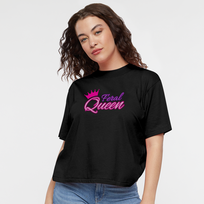 Feral Queen Women's Boxy Tee - black