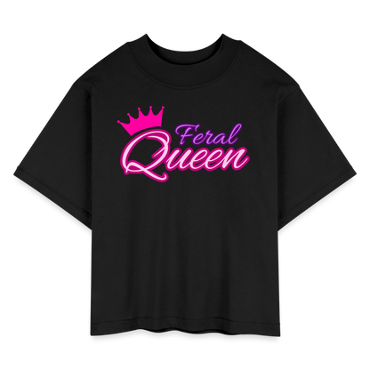 Feral Queen Women's Boxy Tee - black