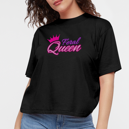 Feral Queen Women's Boxy Tee - black