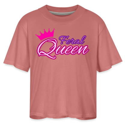 Feral Queen Women's Boxy Tee - mauve