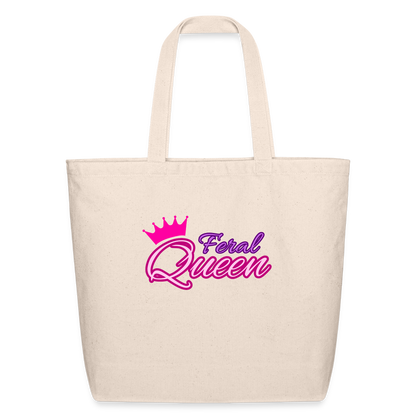 Feral Queen Eco-Friendly Cotton Tote - natural