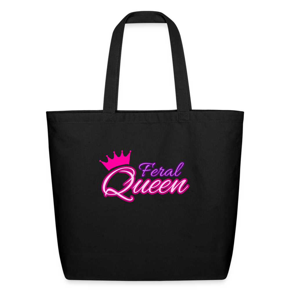 Feral Queen Eco-Friendly Cotton Tote - black