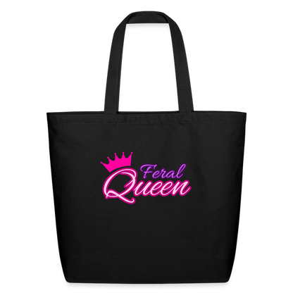 Feral Queen Eco-Friendly Cotton Tote - black