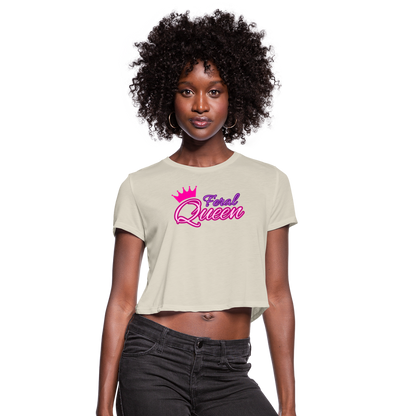 Feral Queen Women's Cropped T-Shirt - dust