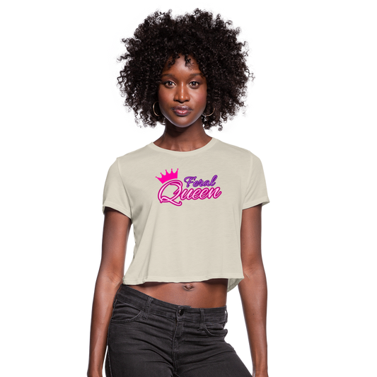 Feral Queen Women's Cropped T-Shirt - dust