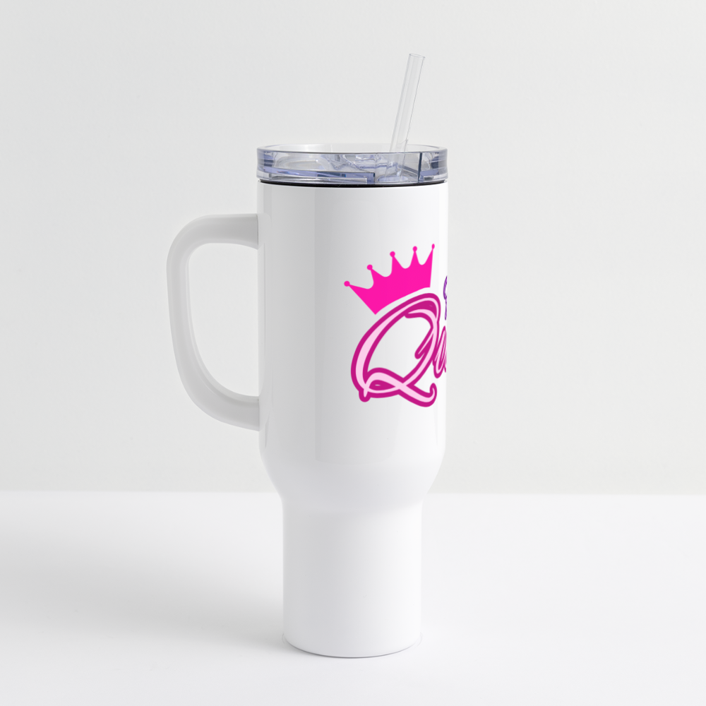 Feral Queen 40 oz Travel Tumbler - white