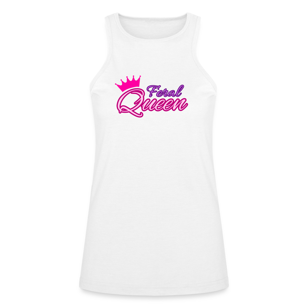 Feral Queen American Apparel Women’s Racerneck Tank - white