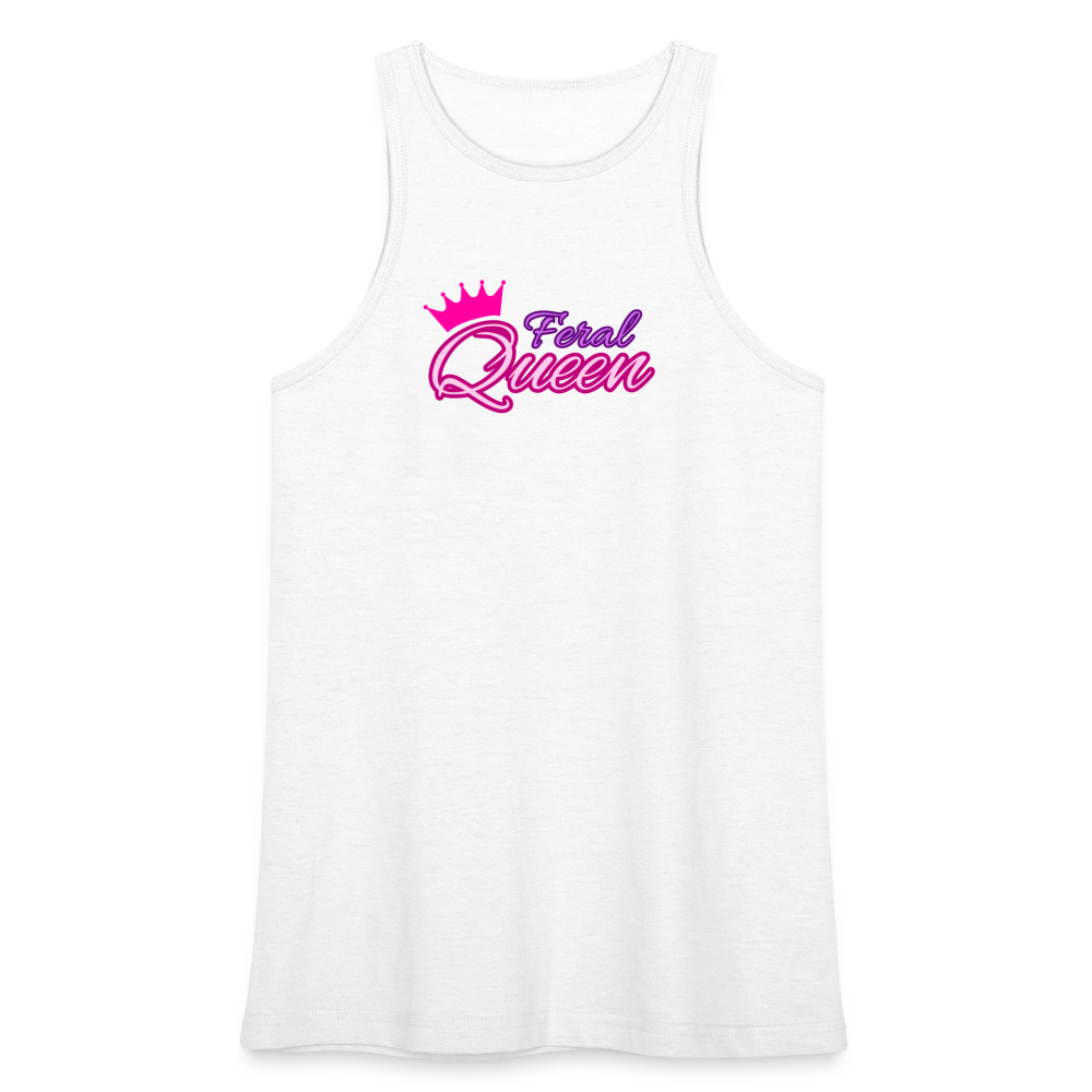 Feral Queen American Apparel Women’s Racerneck Tank - white