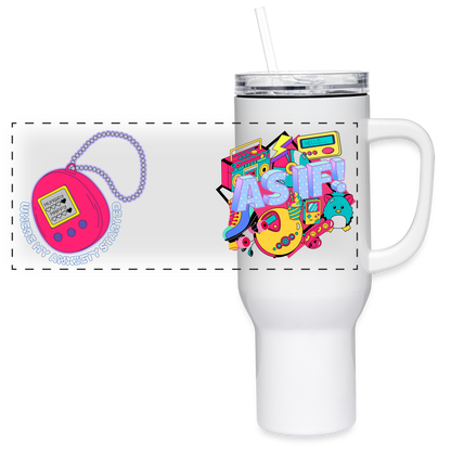 Nostalgic 40 oz Travel Tumbler - white