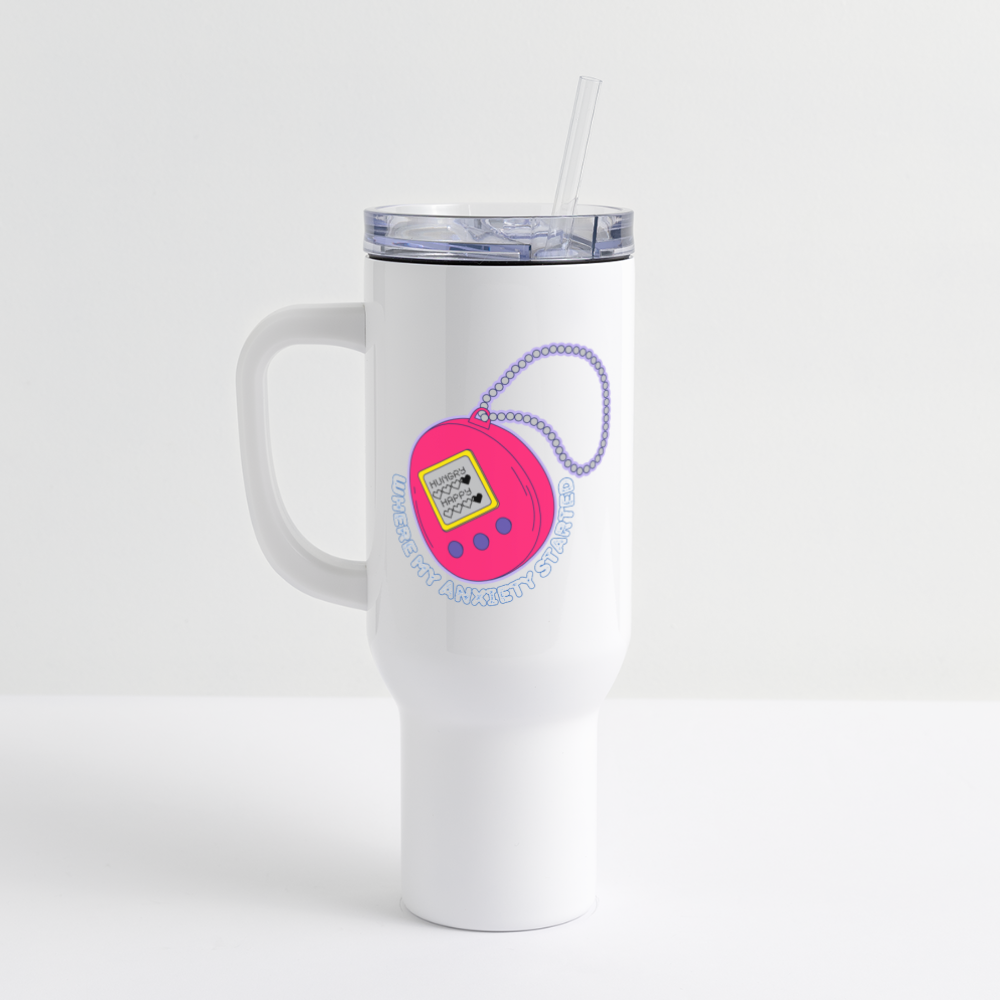 Nostalgic 40 oz Travel Tumbler - white