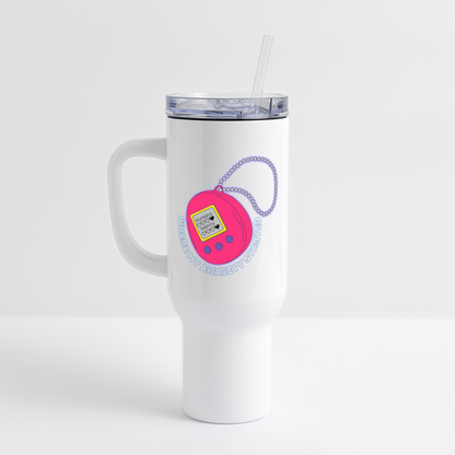 Nostalgic 40 oz Travel Tumbler - white