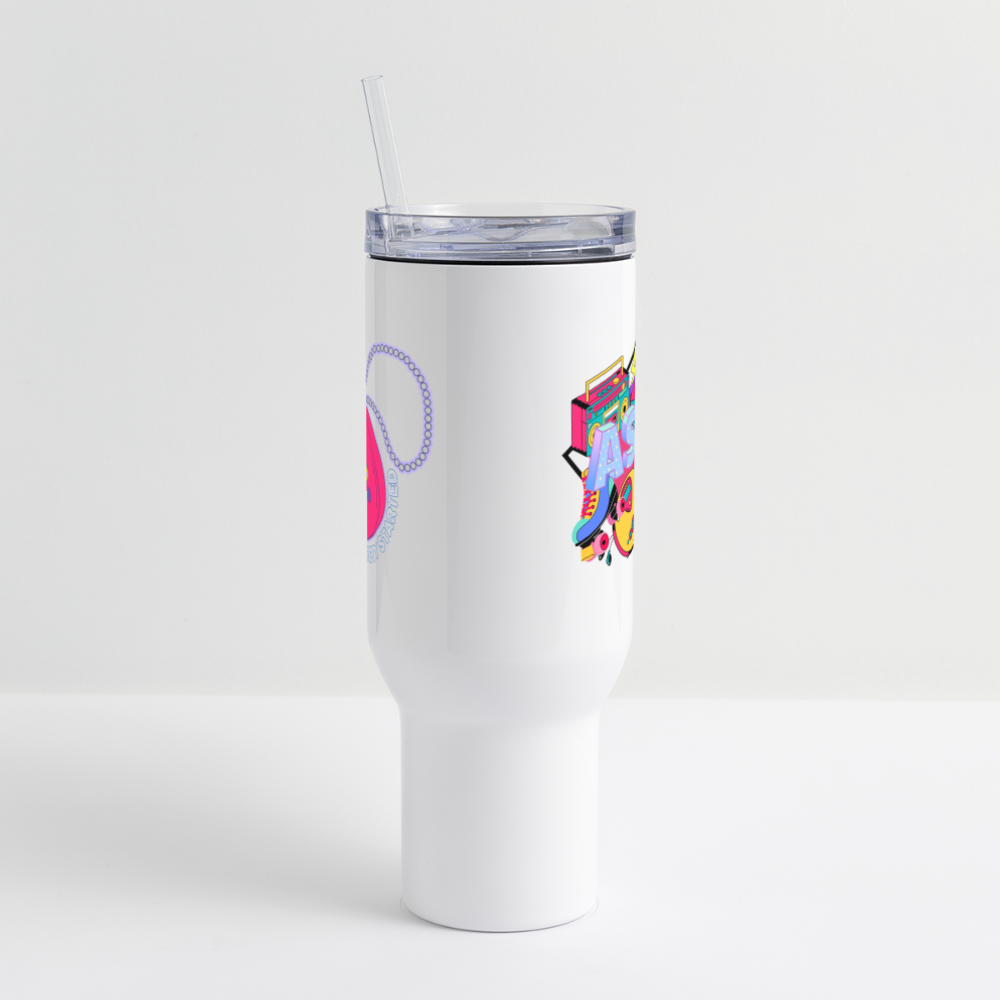 Nostalgic 40 oz Travel Tumbler - white